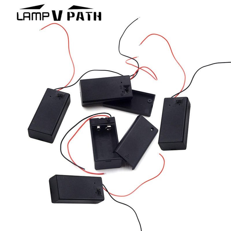 LampVPath (Pack of 3 9v Battery Holder, 9 Volt Battery Holder with Switch, 9v Battery Case with Switch - Image 4